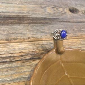 Lapis sterling ring